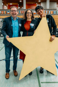 Die Schulleiter A. Riegler, J. Bentele und P. Placzek (Foto Schöb)