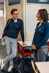 M. Schumacher vor den Gesprächen (Foto Schöb)